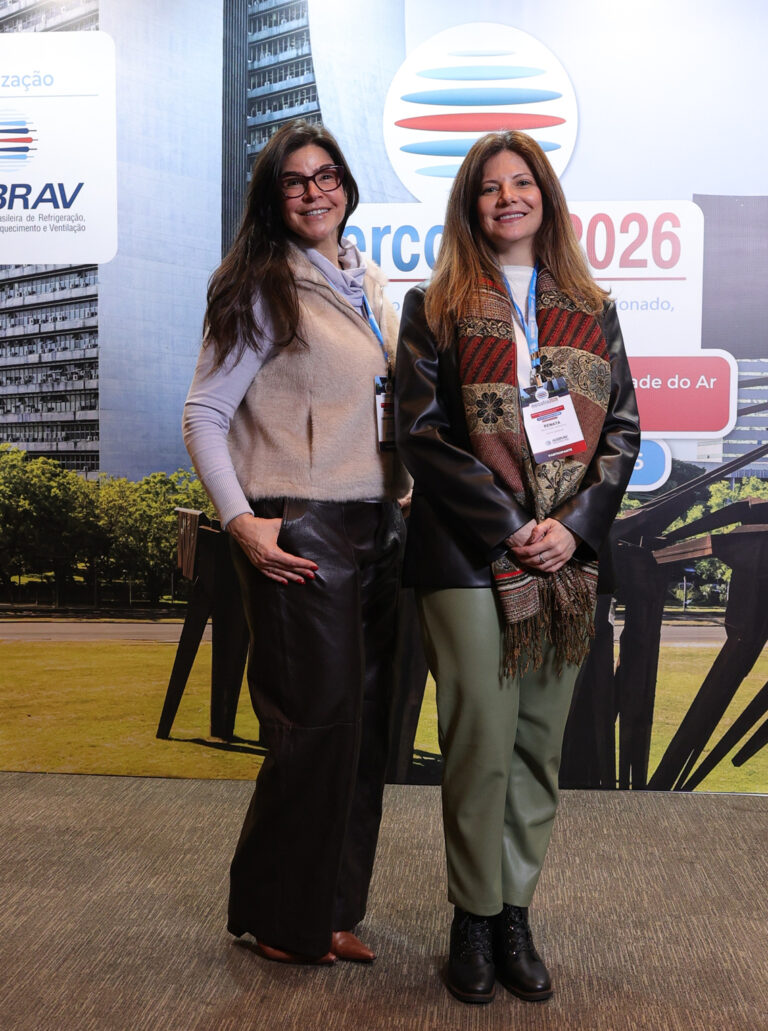 Advogadas Simone Macedo e Renata Kretzmann, da Spillari Costa Advocacia, no Mercofrio 2026