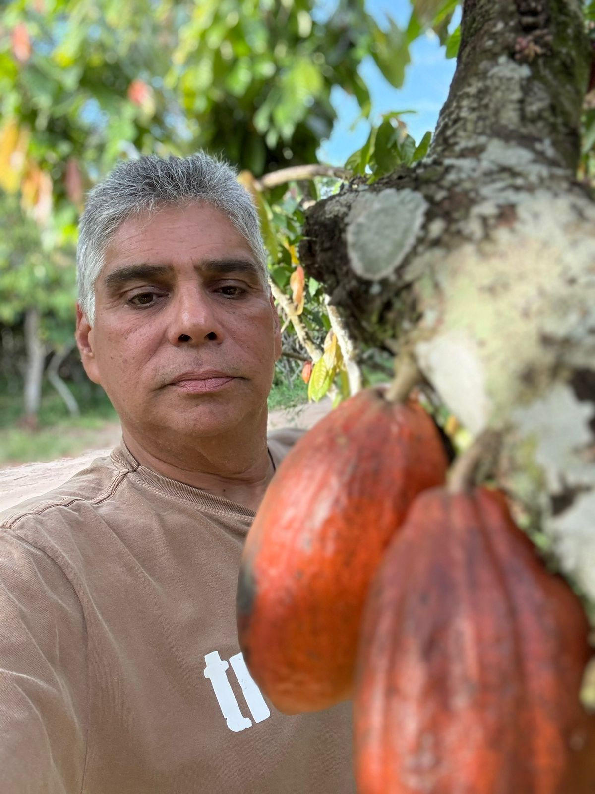 Paulo Gonçalves, produtor de cacau e fundador da Espírito Cacau