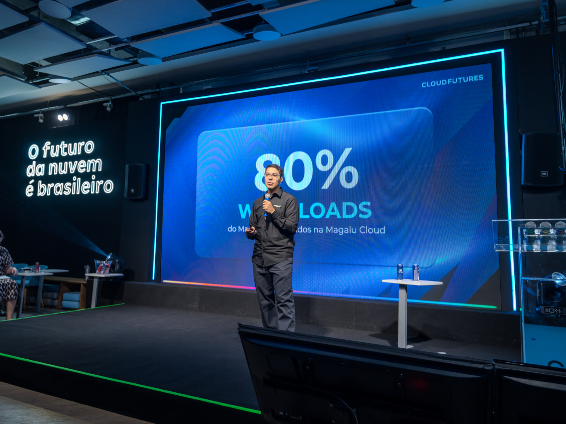 André Fatala, vice-presidente de plataformas da Magalu Cloud, no Cloud Futures 2026