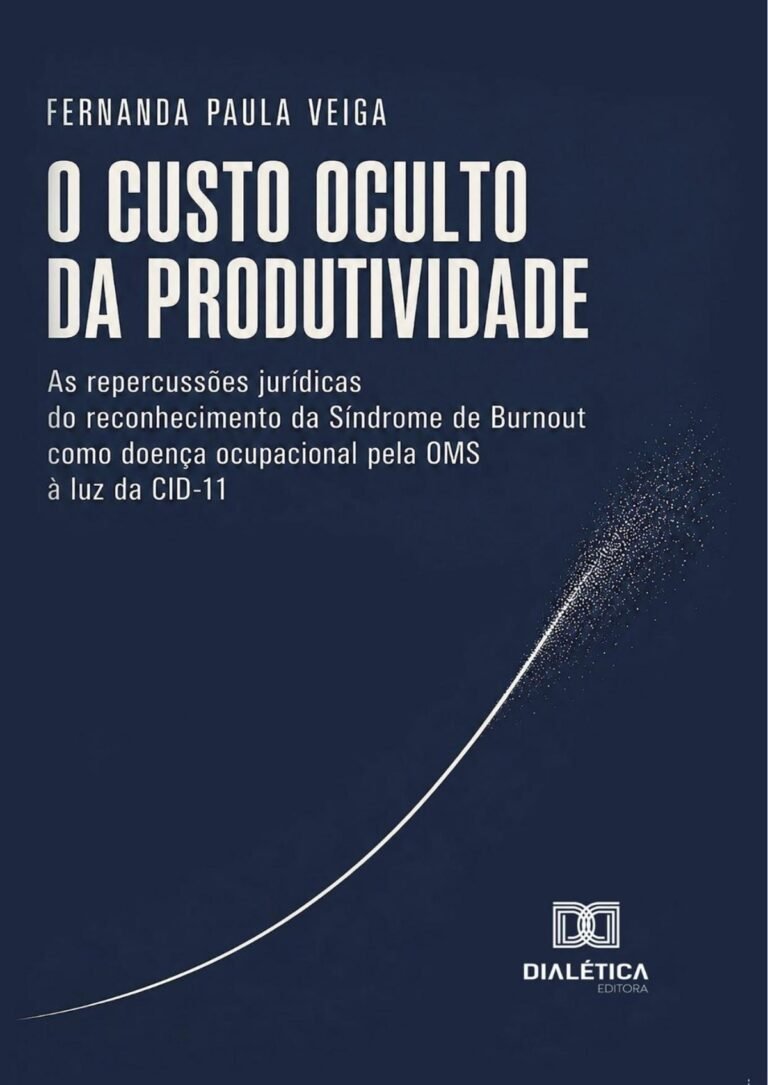 Capa do livro O custo oculto da produtividade, de Fernanda Paula Veiga