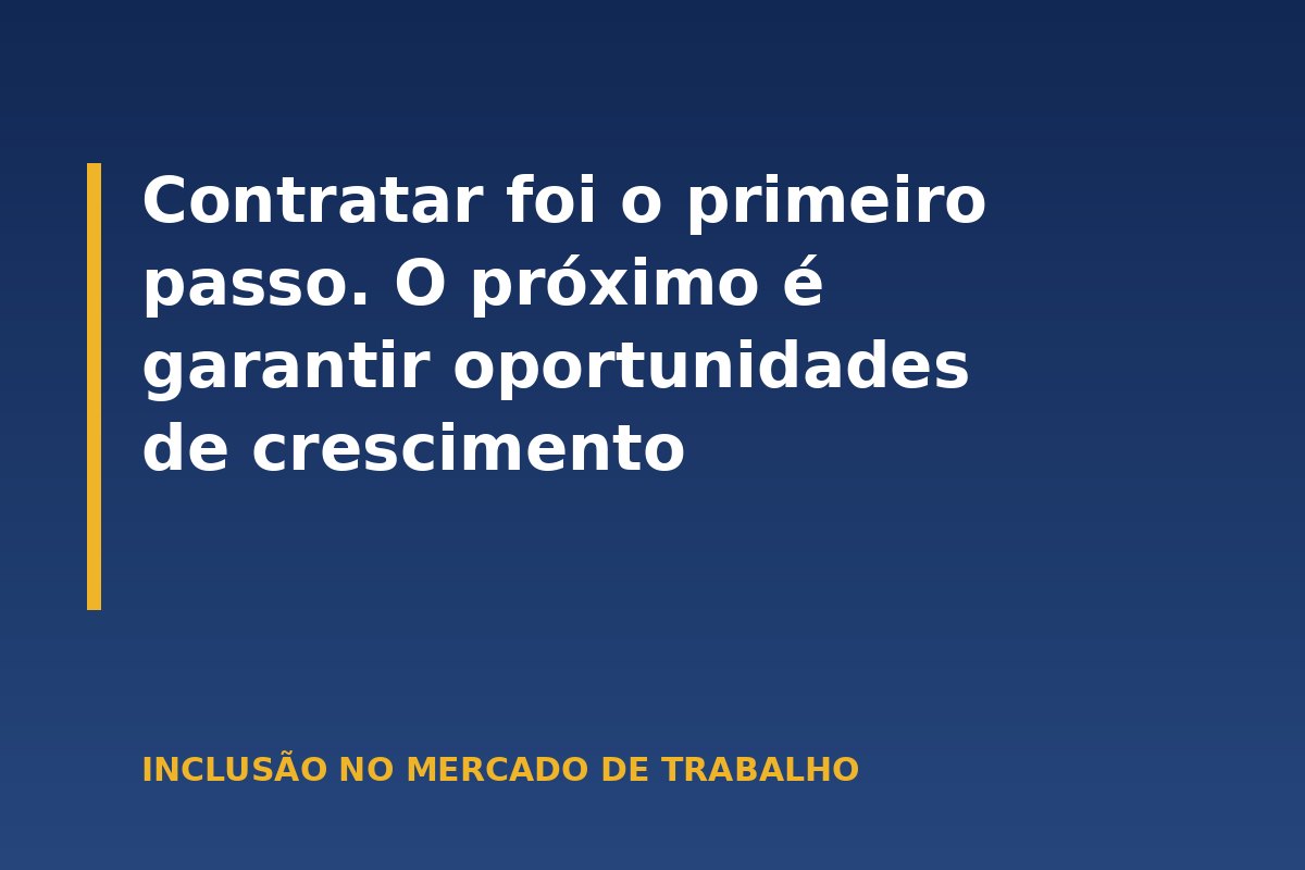 Inclusão no mercado de trabalho